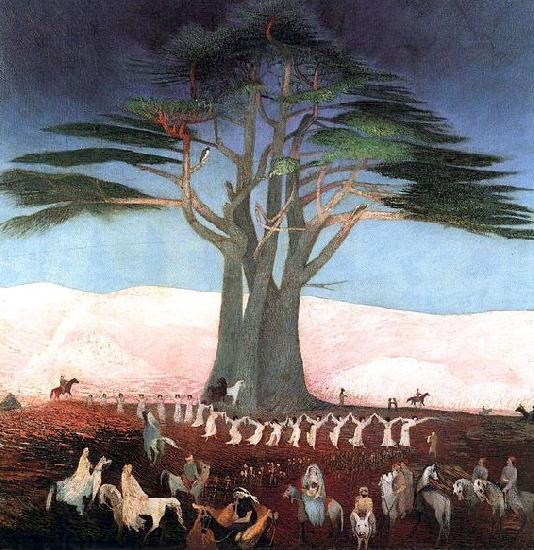 Tivadar Kosztka Csontvary Pilgrimage to the Cedars in Lebanon China oil painting art